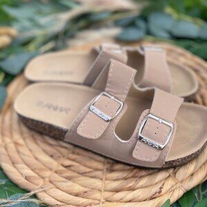 Anna Double Buckle Slide Sandals